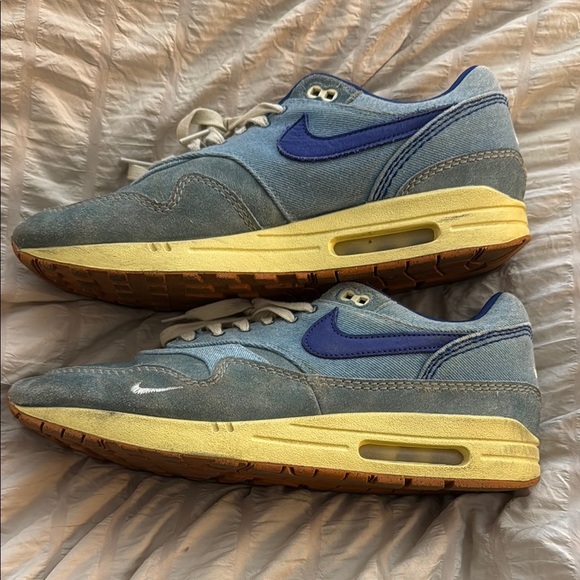 Nike Air Max 1 PRM
Dirty Denim Blue and Yellow Retro Sneakers - size 11.5 - Picture 8 of 9